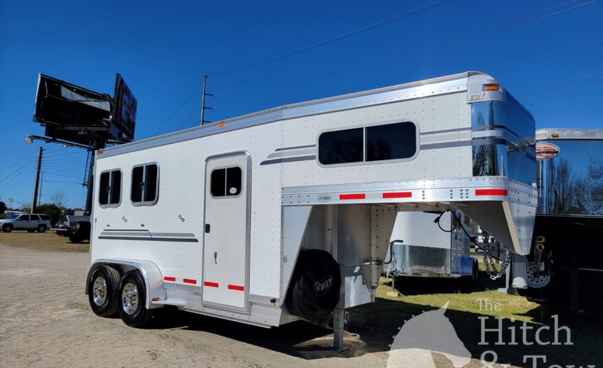 TOP OF THE LINE 2008 EBY 2 HORSE SLANT LOAD GOOSENECK WITH UPGRADES!! $22,900