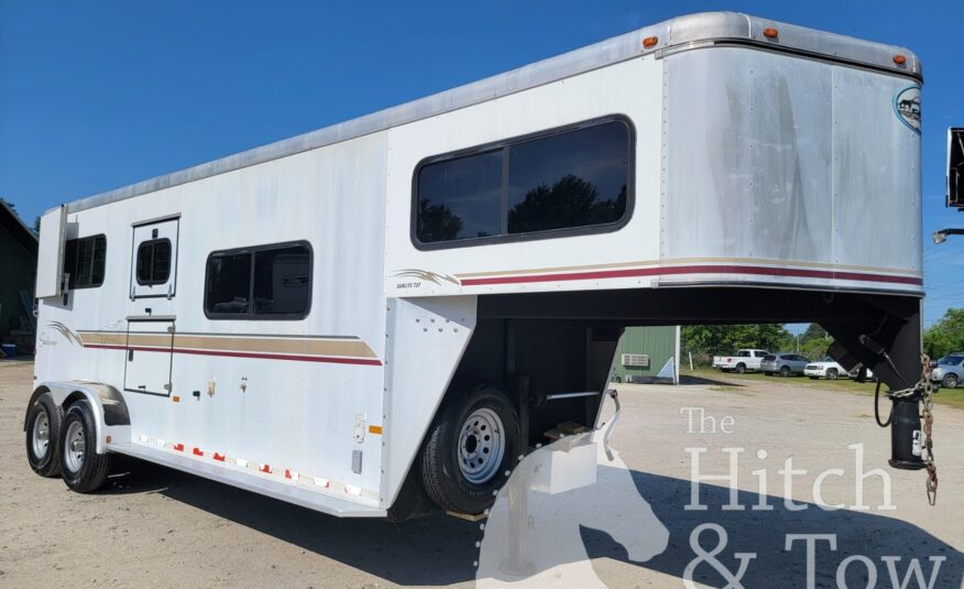 2003 SUNDOWNER SUNLITE 737 2 HORSE GOOSENECK TRAILER $14,900