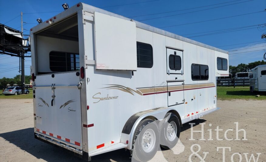 2003 SUNDOWNER SUNLITE 737 2 HORSE GOOSENECK TRAILER $14,900