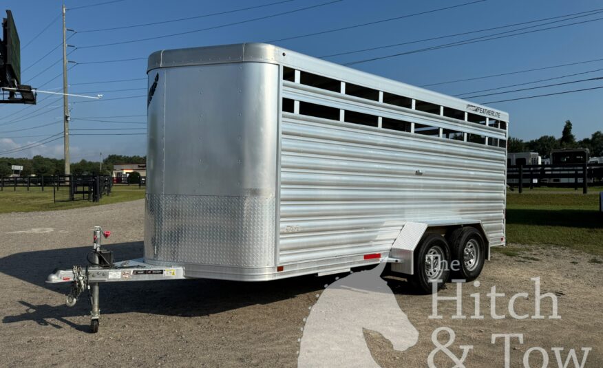 2022 FEATHERLITE 17’ ALUMINUM STOCK BUMPER PULL $17,900