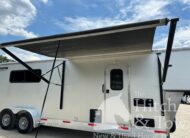 2016 SHADOW 3 HORSE SLANT LOAD LIVING QUARTERS TRAILER W/ UPGRADES & 7’5″ TALL! $29,900