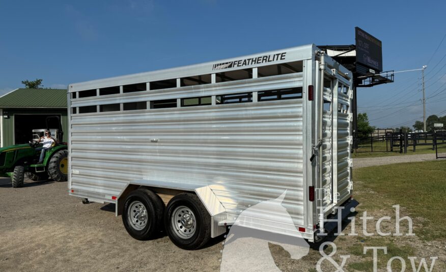 2022 FEATHERLITE 17’ ALUMINUM STOCK BUMPER PULL $17,900