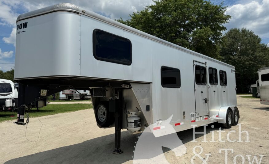 2016 SHADOW 3 HORSE SLANT LOAD LIVING QUARTERS TRAILER W/ UPGRADES & 7’5″ TALL! $29,900