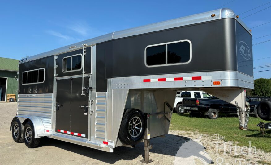 2022 4 STAR DELUXE 2 HORSE GOOSENECK W/ SIDE RAMP & LOTS OF UPGRADES!!! $39,900