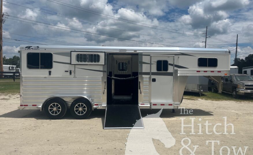 2025 4 STAR DELUXE 2 HORSE GOOSENECK W/ SIDE RAMP & LOTS OF UPGRADES!!! $46,500