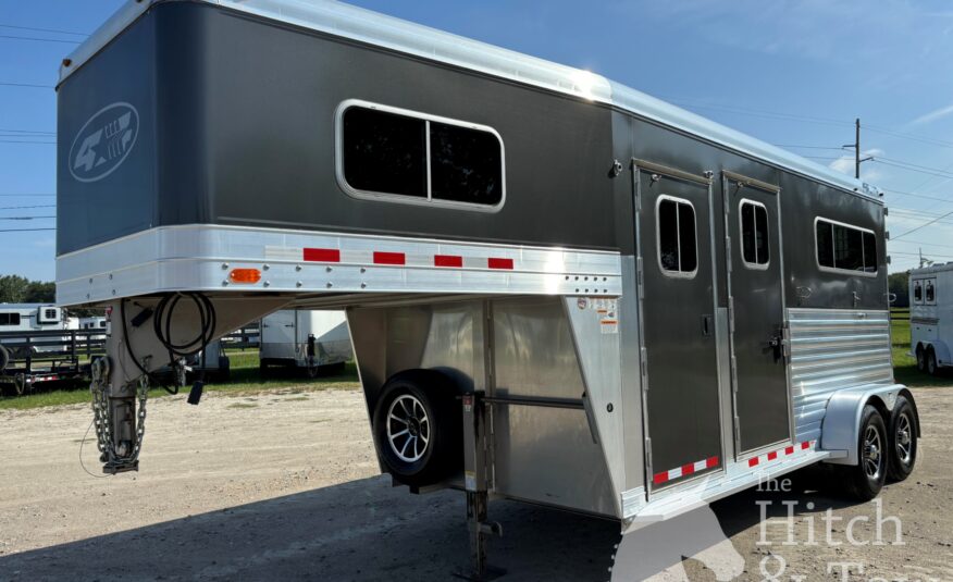 2022 4 STAR DELUXE 2 HORSE GOOSENECK W/ SIDE RAMP & LOTS OF UPGRADES!!! $39,900