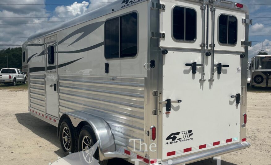 2025 4 STAR DELUXE 2 HORSE GOOSENECK W/ SIDE RAMP & LOTS OF UPGRADES!!! $46,500