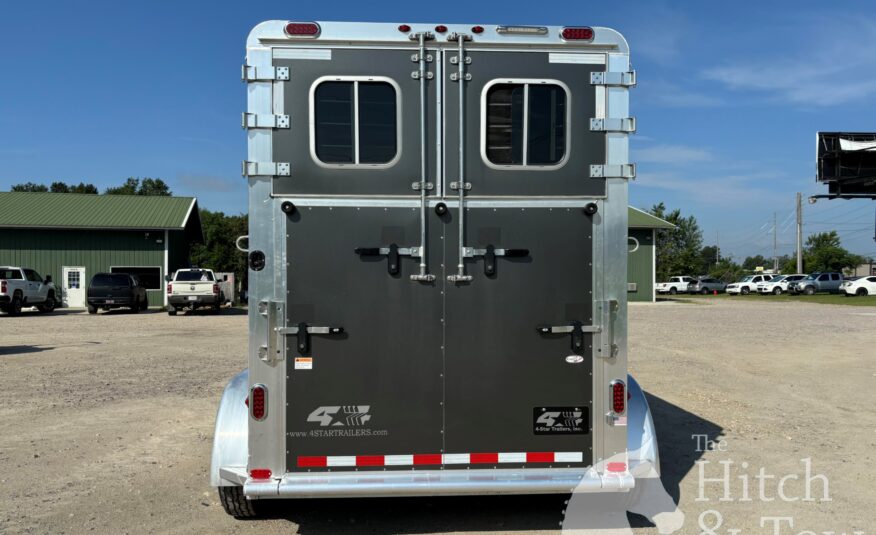 2022 4 STAR DELUXE 2 HORSE GOOSENECK W/ SIDE RAMP & LOTS OF UPGRADES!!! $39,900