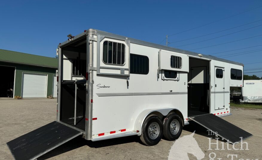 2012 SUNDOWNER 2+1 GOOSENECK TRAILER W/ AC $33,900