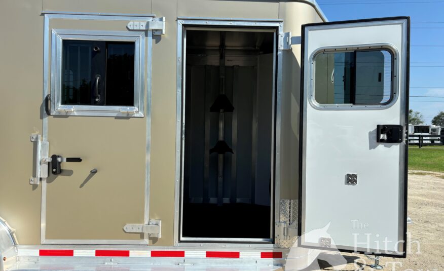 2025 KIEFERBUILT GENESIS 2 HORSE BUMPER PULL W/ DRESSING ROOM $27,000