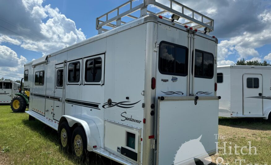 2007 SUNDOWNER SunLite 727 3 HORSE w/ 12′ LIVING QUARTERS $34,900