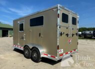 2025 KIEFERBUILT GENESIS 2 HORSE BUMPER PULL W/ DRESSING ROOM $27,000