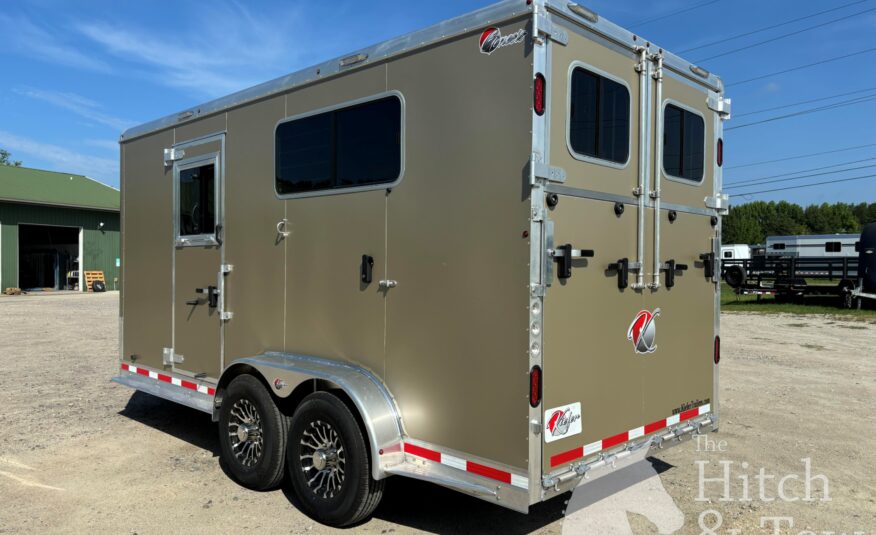 2025 KIEFERBUILT GENESIS 2 HORSE BUMPER PULL W/ DRESSING ROOM $27,000