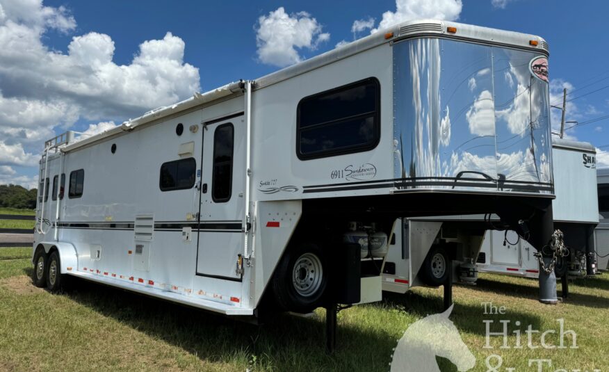 2007 SUNDOWNER SunLite 727 3 HORSE w/ 12′ LIVING QUARTERS $34,900