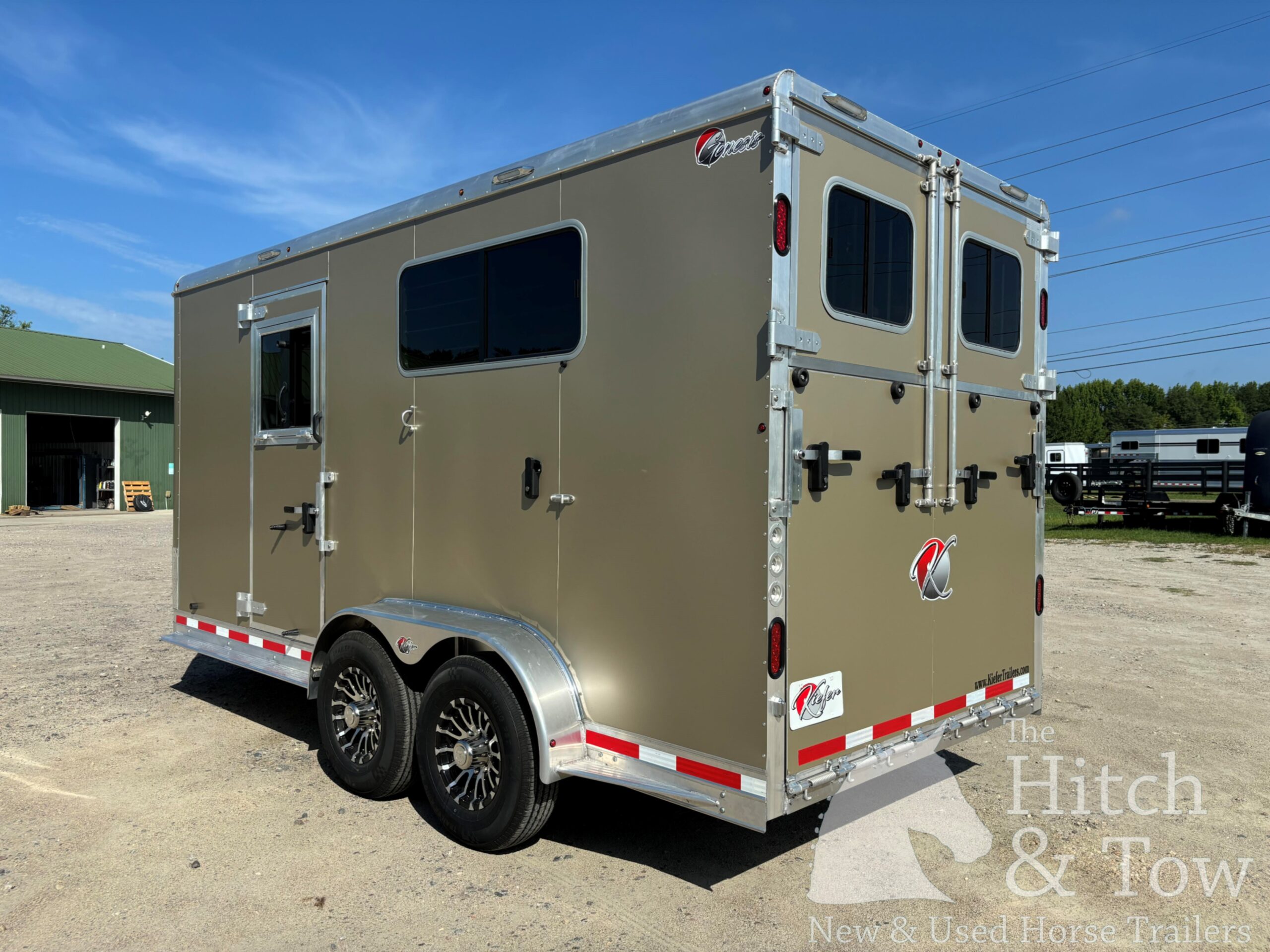 2025 KIEFERBUILT GENESIS 2 HORSE BUMPER PULL W/ DRESSING ROOM $27,000