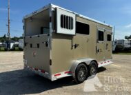 2025 KIEFERBUILT GENESIS 2 HORSE BUMPER PULL W/ DRESSING ROOM $27,000