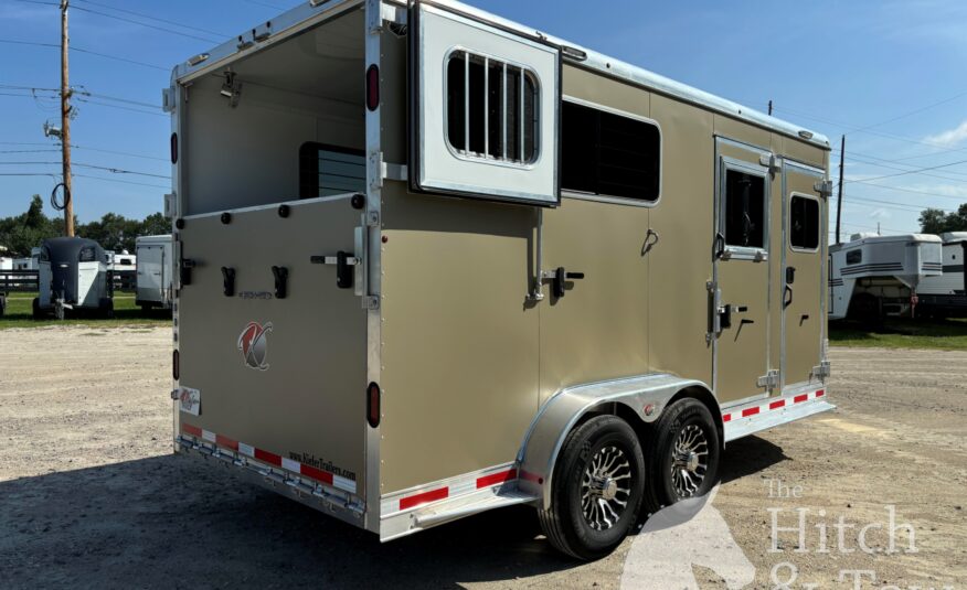 2025 KIEFERBUILT GENESIS 2 HORSE BUMPER PULL W/ DRESSING ROOM $27,000