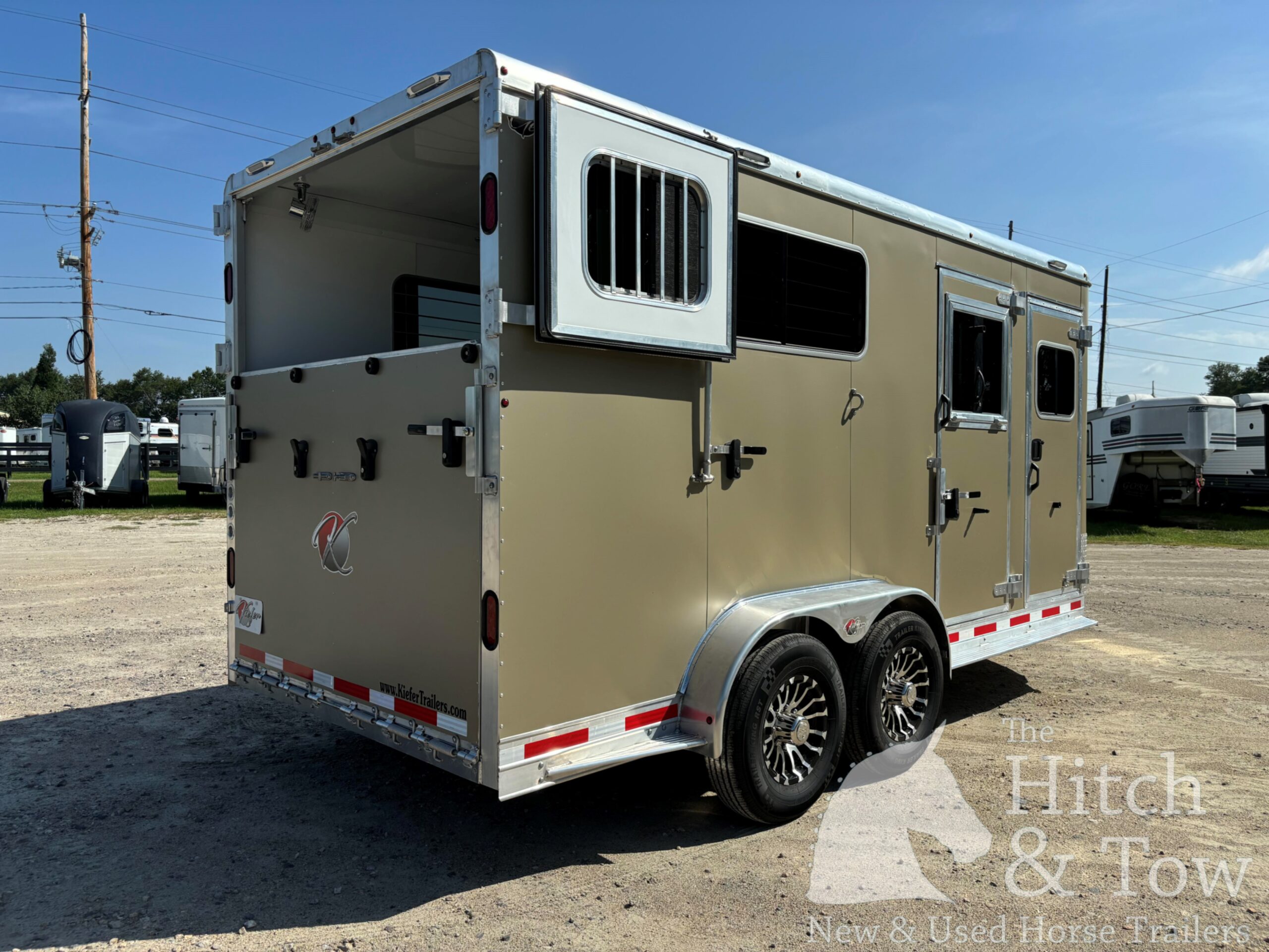 2025 KIEFERBUILT GENESIS 2 HORSE BUMPER PULL W/ DRESSING ROOM $27,000