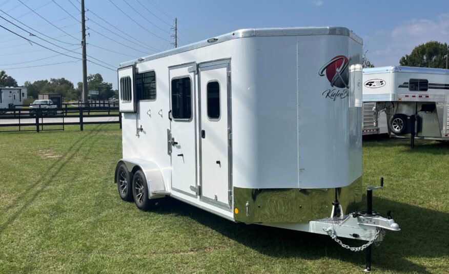 2025 KIEFERBILT KRUISER 2 HORSE BUMPER PULL W/ DRESSING ROOM $21,900