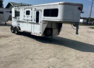 2001 SUNDOWNER 2 HORSE W/ SIDE RAMP GOOSENECK TRAILER $14,900