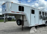 2004 FEATHERLITE 3 HORSE SLANT GOOSENECK TRAILER $12,900