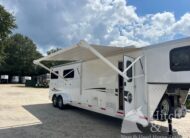 SLIGHTLY USED! 2022 SHADOW 4 HORSE SLANT LOAD LIVING QUARTERS TRAILER W/ UPGRADES $45,900