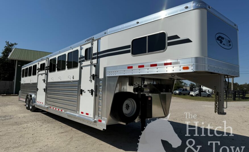 2025 4 STAR 6-8 HORSE HEAD TO HEAD W/ AIR RIDE & MANY UPGRADES $145,900