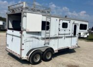 2001 SUNDOWNER 2 HORSE W/ SIDE RAMP GOOSENECK TRAILER $14,900