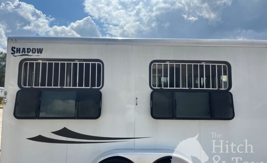 SLIGHTLY USED! 2022 SHADOW 4 HORSE SLANT LOAD LIVING QUARTERS TRAILER W/ UPGRADES $45,900