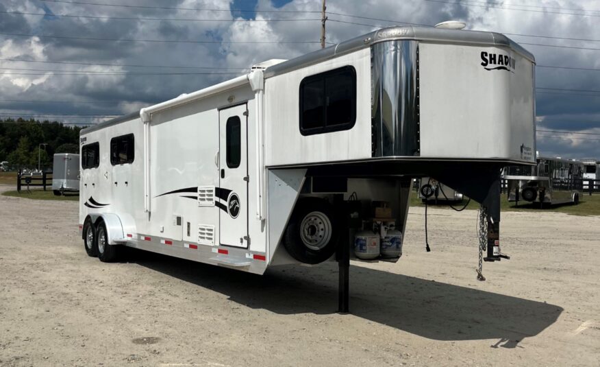 SLIGHTLY USED! 2022 SHADOW 4 HORSE SLANT LOAD LIVING QUARTERS TRAILER W/ UPGRADES $45,900