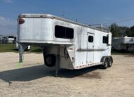 2001 SUNDOWNER 2 HORSE W/ SIDE RAMP GOOSENECK TRAILER $14,900