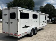 SLIGHTLY USED! 2022 SHADOW 4 HORSE SLANT LOAD LIVING QUARTERS TRAILER W/ UPGRADES $45,900