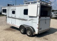 2001 SUNDOWNER 2 HORSE W/ SIDE RAMP GOOSENECK TRAILER $14,900