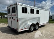 2004 FEATHERLITE 3 HORSE SLANT GOOSENECK TRAILER $12,900