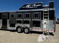 2023 4 STAR DELUXE 4 HORSE W/ 15′ OUTBACK LIVING QUARTERS, TONS OF UPGRADES, & TONS OF STORAGE!! $234,000