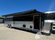 2023 4 STAR DELUXE 4 HORSE W/ 15′ OUTBACK LIVING QUARTERS, TONS OF UPGRADES, & TONS OF STORAGE!! $234,000