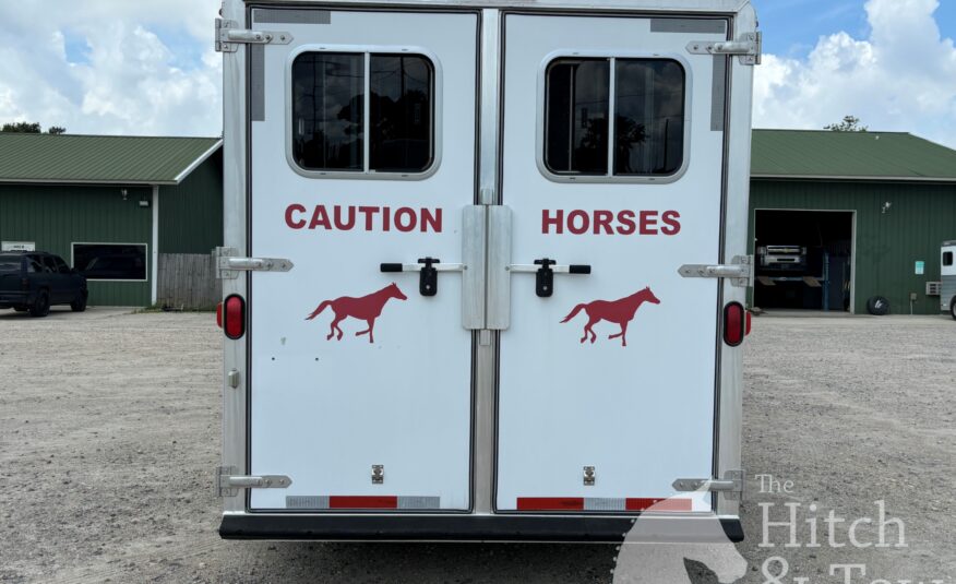 2004 FEATHERLITE 3 HORSE SLANT GOOSENECK TRAILER $12,900