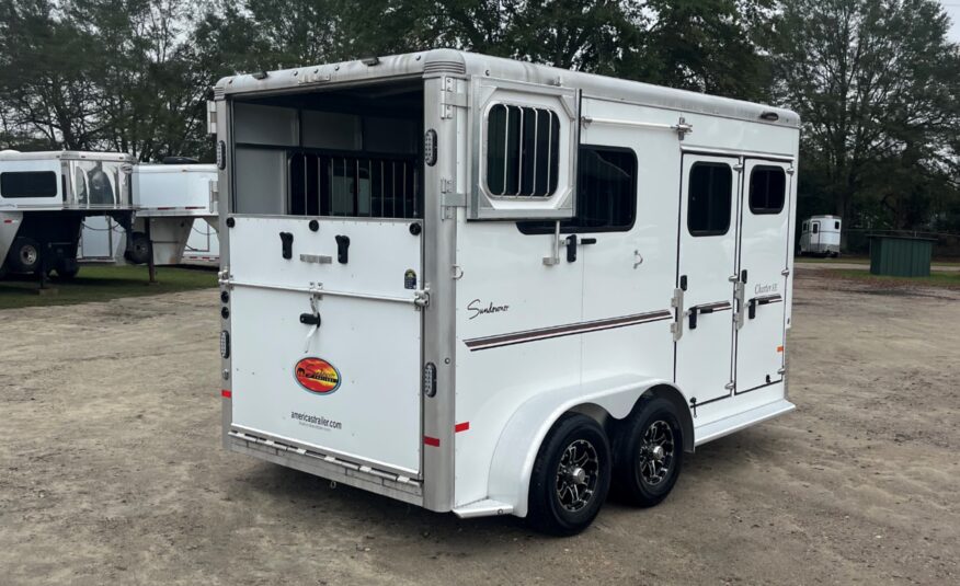 2024 SUNDOWNER CHARTER SE BUMPER PULL 2 HORSE STRAIGHT LOAD w/ GREAT FEATURES! $26,500