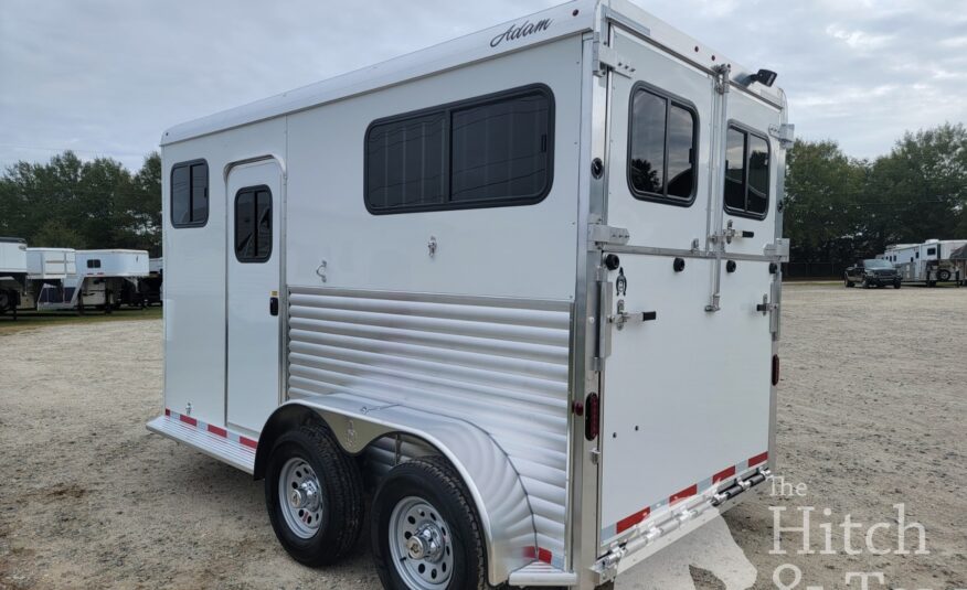 2024 ADAM 2 HORSE BUMPER PULL W/ DRESSING ROOM! $18,500