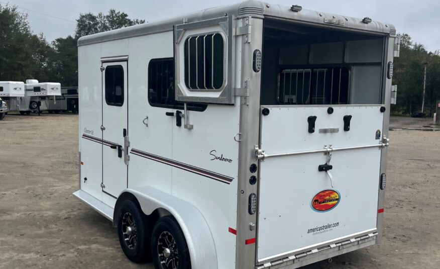 2024 SUNDOWNER CHARTER SE BUMPER PULL 2 HORSE STRAIGHT LOAD w/ GREAT FEATURES! $26,500