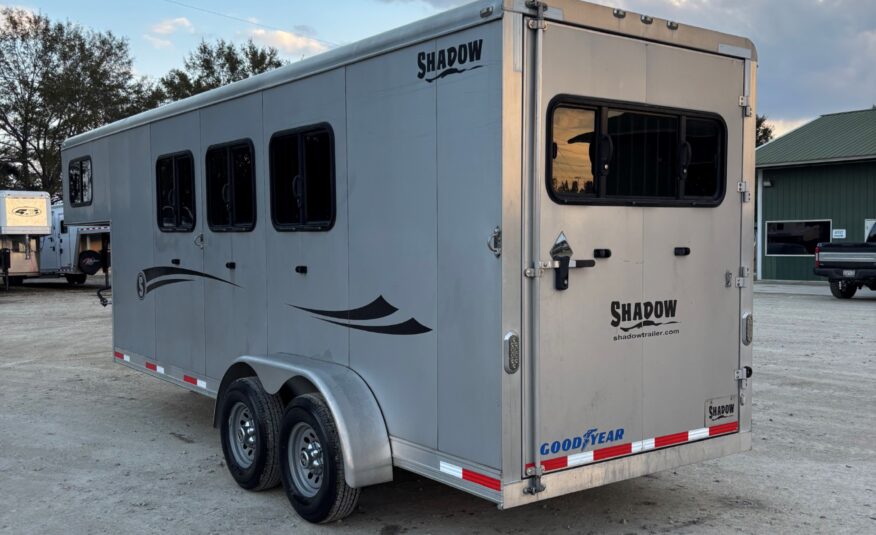 2019 SHADOW 3 HORSE GOOSENECK LOADED WITH OPTIONS! $22,900