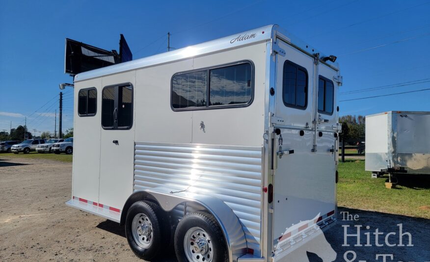 2025 ADAM 2 HORSE BUMPER PULL W/ SIDE RAMP $19,900