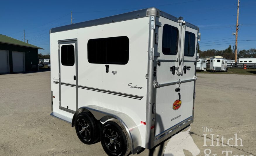 2025 SUNDOWNER CHARTER SE BUMPER PULL 2 HORSE STRAIGHT LOAD w/ GREAT FEATURES! $28,500