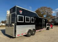 2025 KIEFERBILT 3 HORSE W/ 10′ JBJ CONVERSIONS LIVING QUARTERS, TONS OF UPGRADES, & TONS OF STORAGE!! $124,900