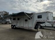 2005 DREAM COACH 2 HORSE STRAIGHT LOAD GOOSENECK WITH 7′ LQ & MID-TACK! $26,500