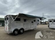 2005 DREAM COACH 2 HORSE STRAIGHT LOAD GOOSENECK WITH 7′ LQ & MID-TACK! $26,500