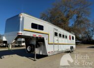 2003 EBY 7 HORSE SLANT LOAD GOOSENECK TRAILER 8′ WIDE W/ SIDE RAMP! $26,500