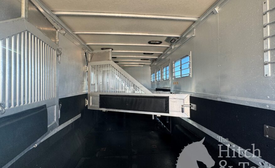 2003 EBY 7 HORSE SLANT LOAD GOOSENECK TRAILER 8′ WIDE W/ SIDE RAMP! $26,500