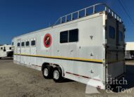 2003 EBY 7 HORSE SLANT LOAD GOOSENECK TRAILER 8′ WIDE W/ SIDE RAMP! $26,500