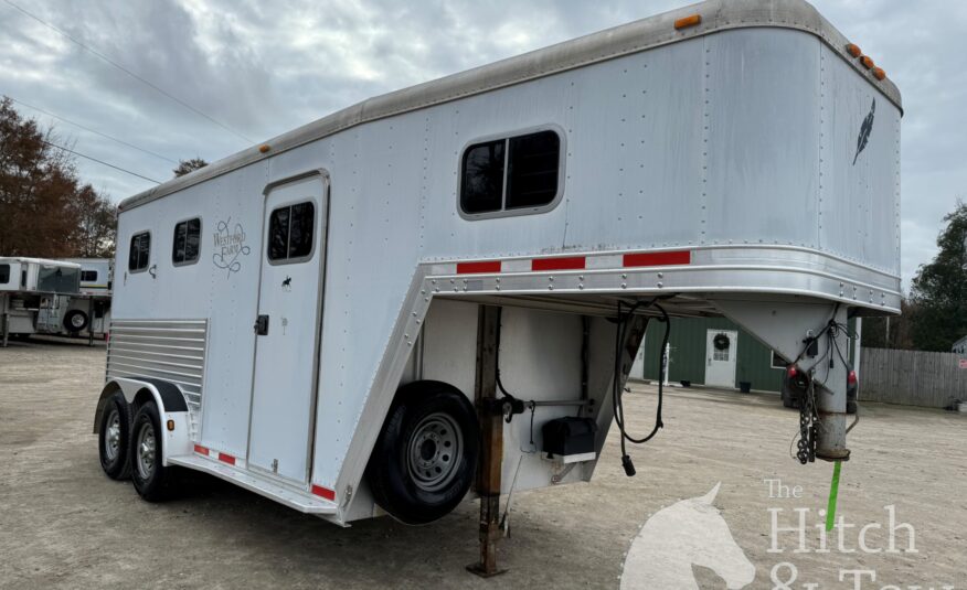 2001 FEATHERLTE 2 HORSE SLANT GOOSENECK! $10,900